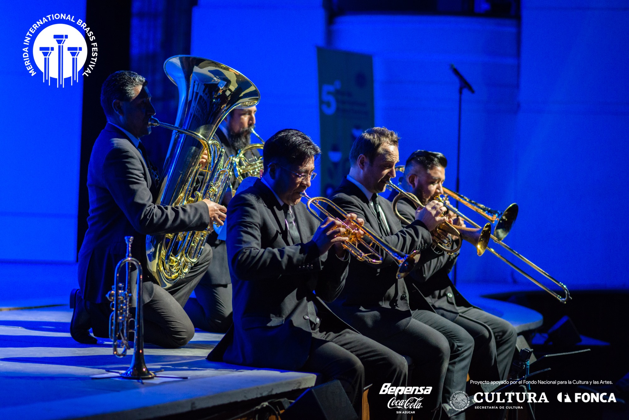 Quinteto de metales en el Festival