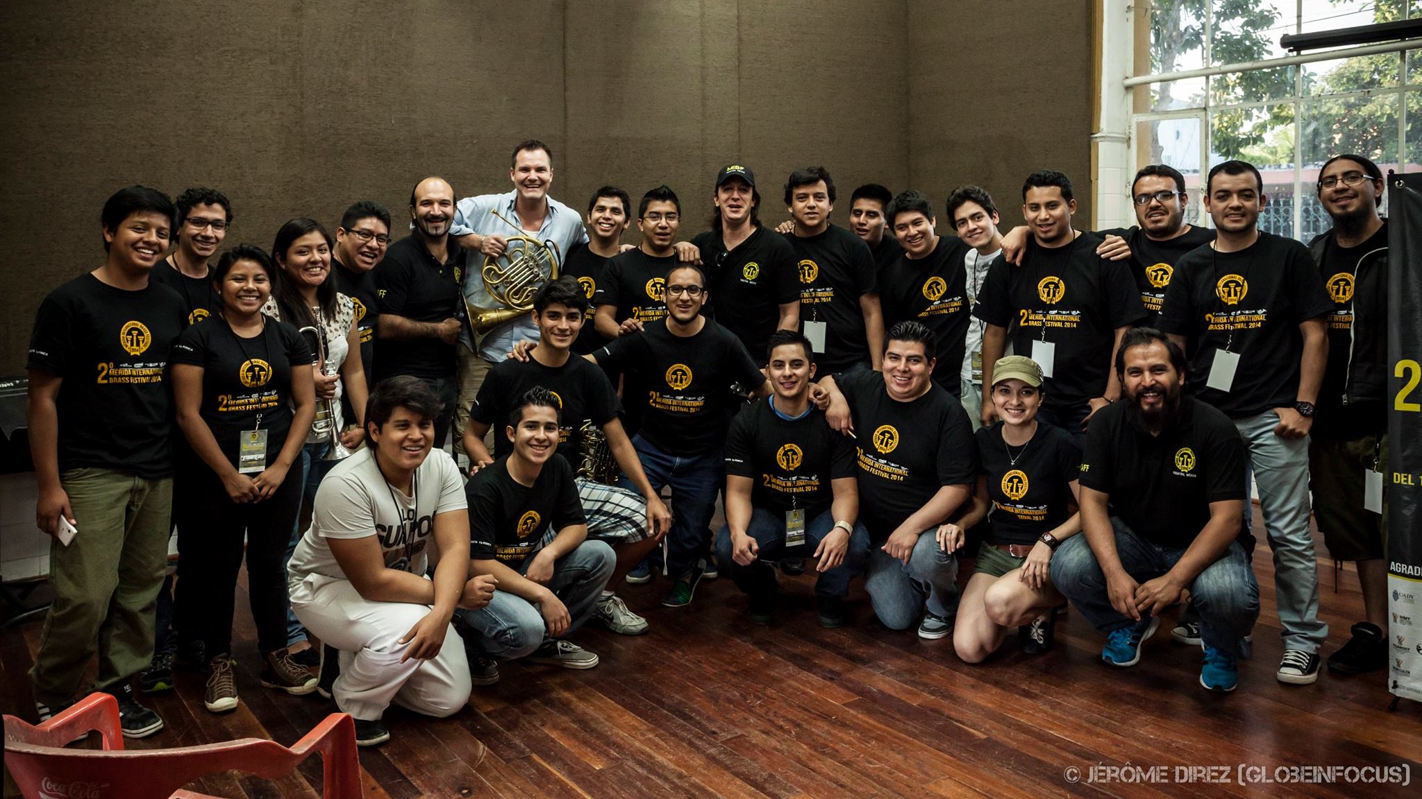 Foto de grupo del Merida International Brass Festival
